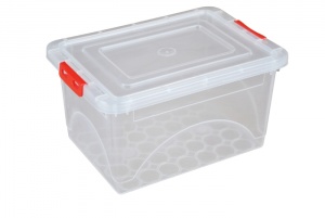 0.8 Litre Plastic Storage Boxes with Clip on Lids